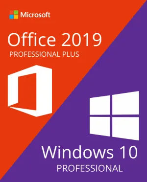 PAQUETE: Windows 10 Pro + Office 2019 Professional