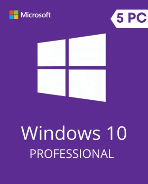 Windows 10 Pro 32/64 Bits Permanente Multilenguaje 5 Computadores