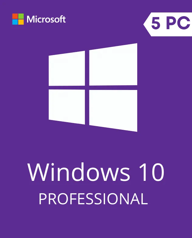 Windows 10 Pro 32/64 Bits Permanente Multilenguaje 5 Computadores